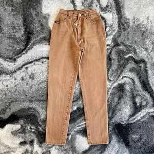 Vintage 80s 90s Blaze Rusty Brown High Rise Western Bareback Western Jeans